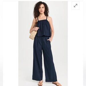 STATESIDE Voile wide leg pant and top